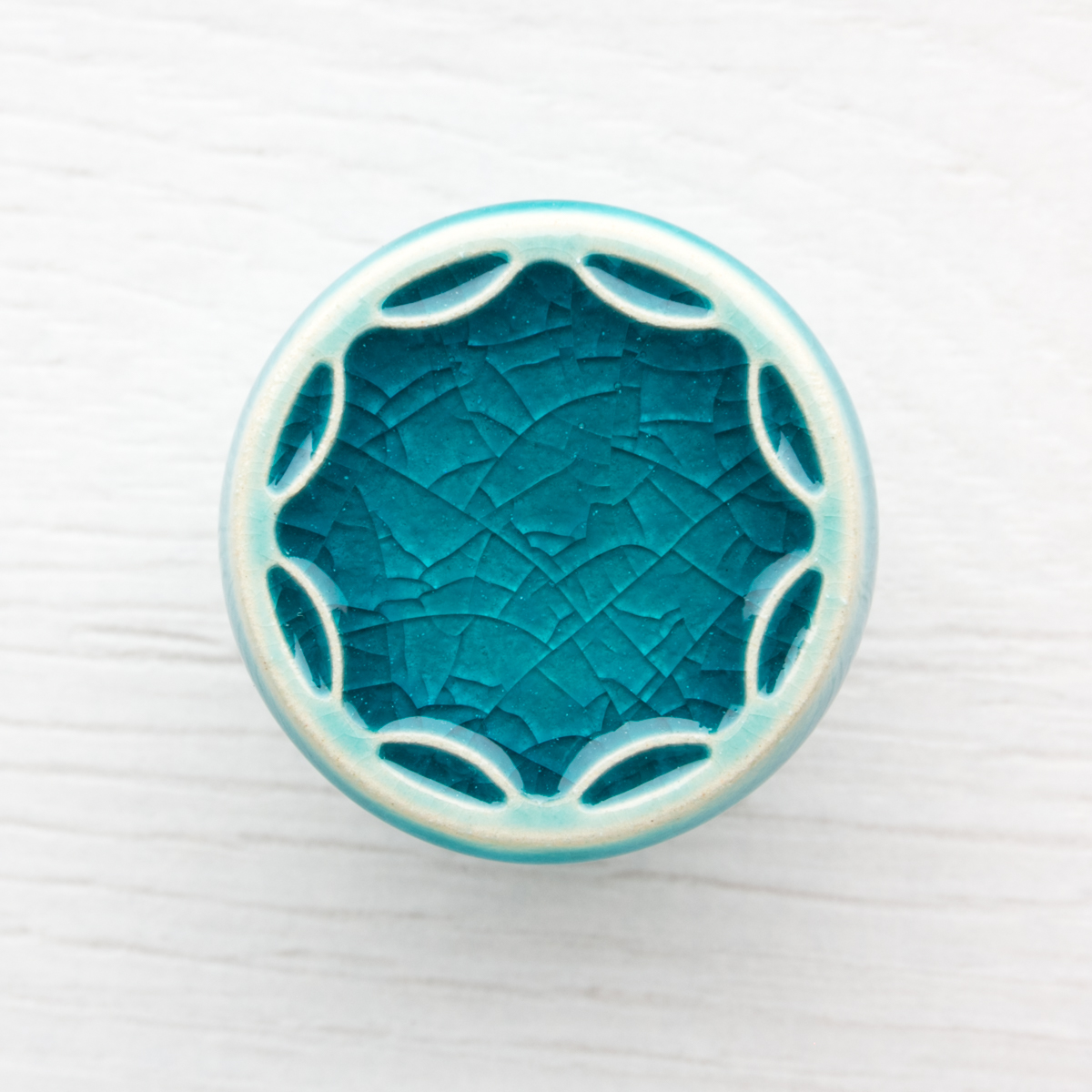 gałka do mebli turkusowa