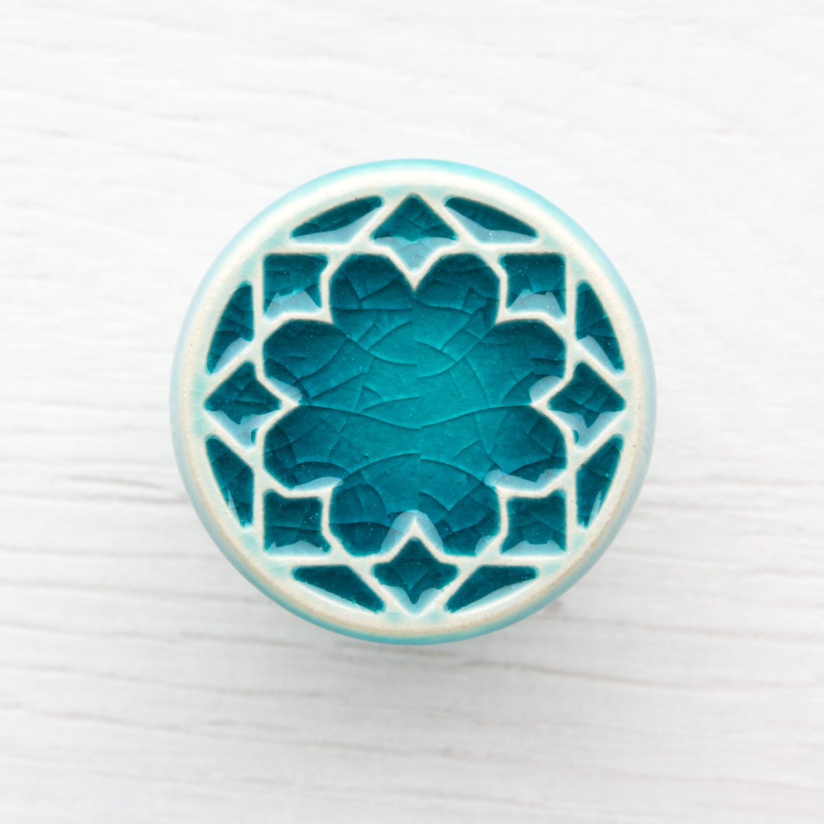 gałka do mebli turkusowa