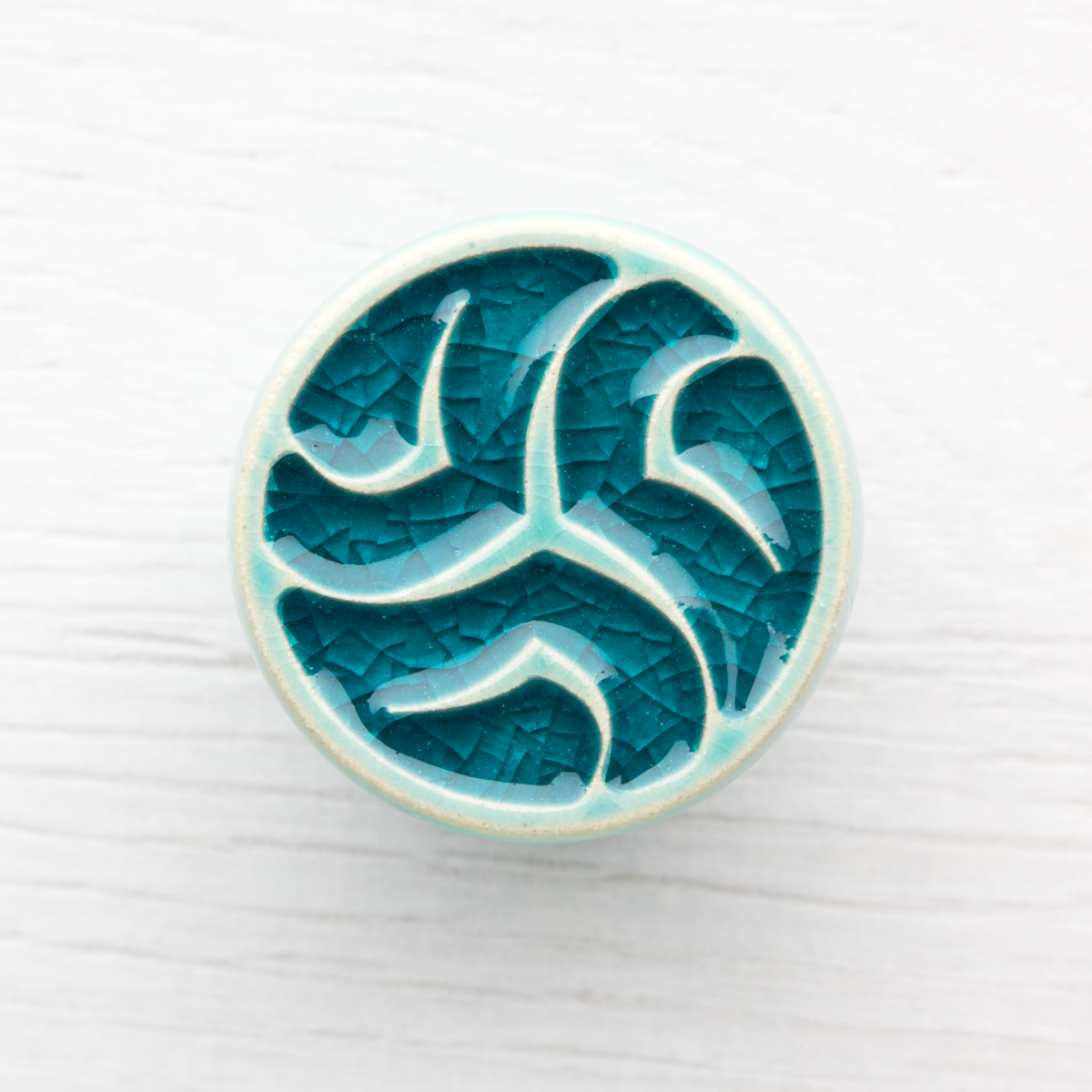 turkusowe gałki do mebli