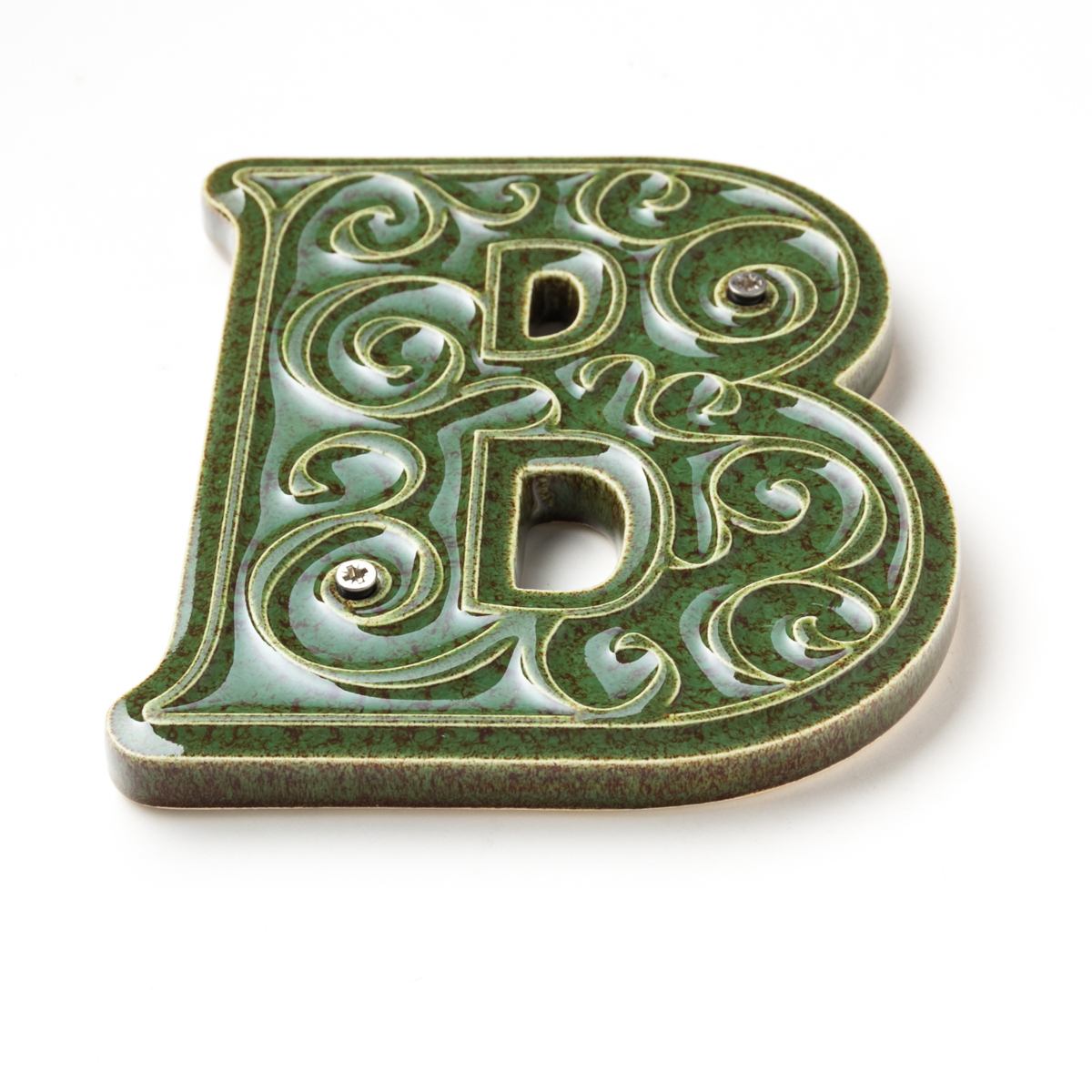 litera zielono-brązowa