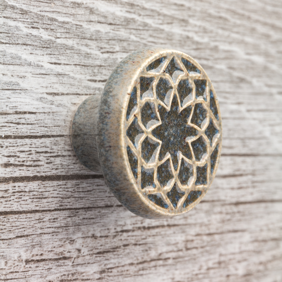 szaro-brązowa gałki do mebli