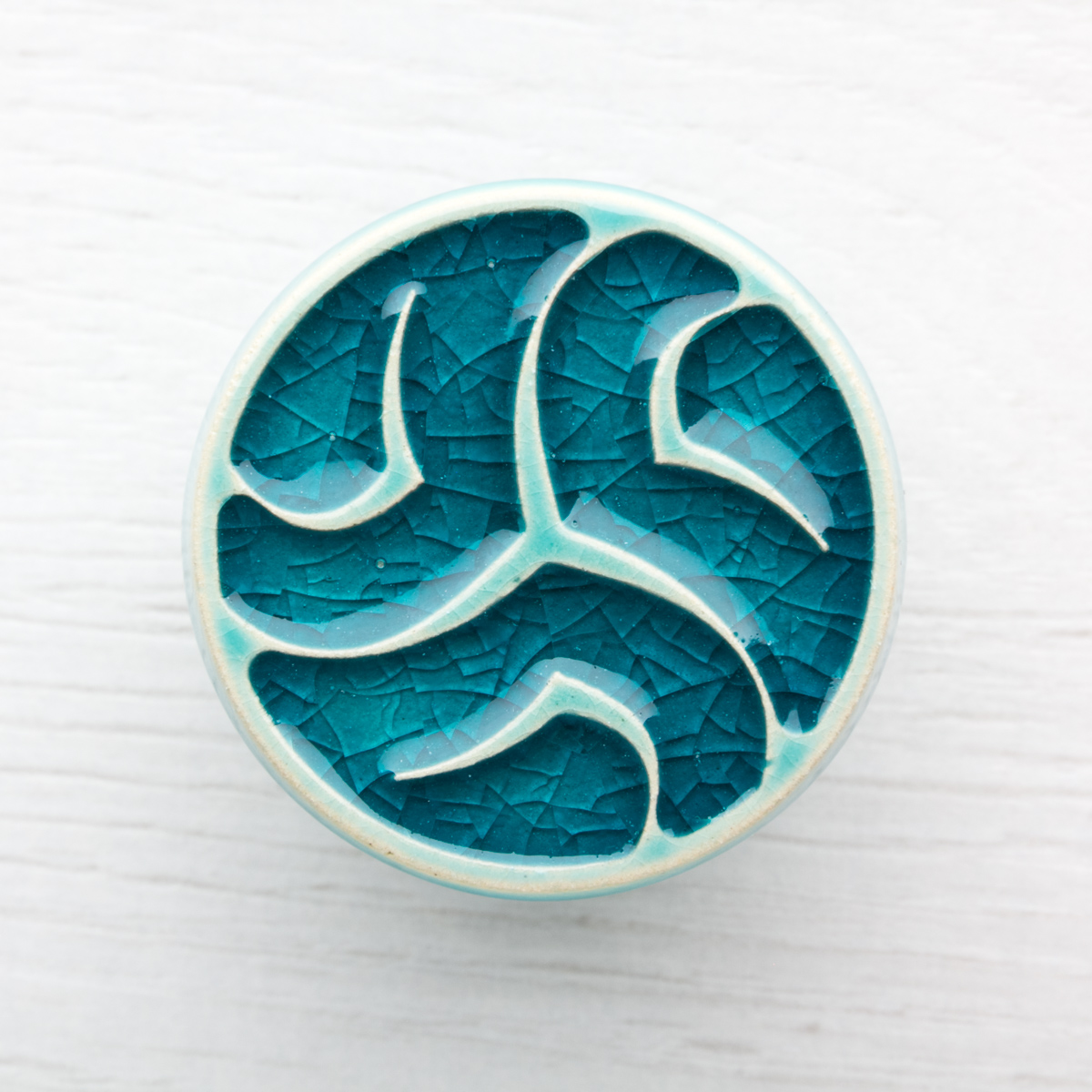 turkusowe gałki do mebli