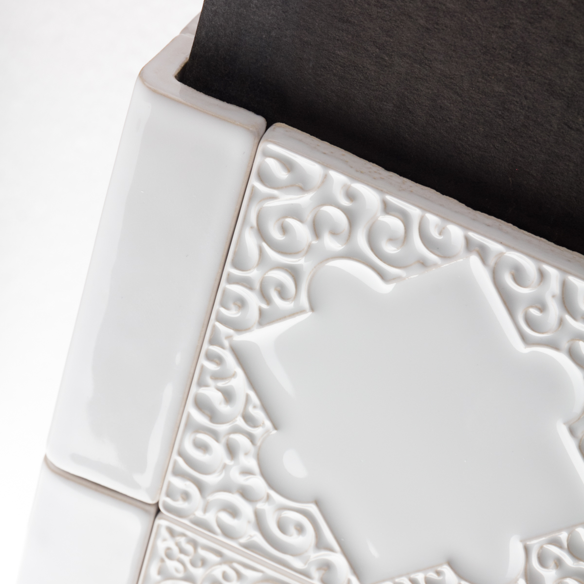 kafel narożny biały