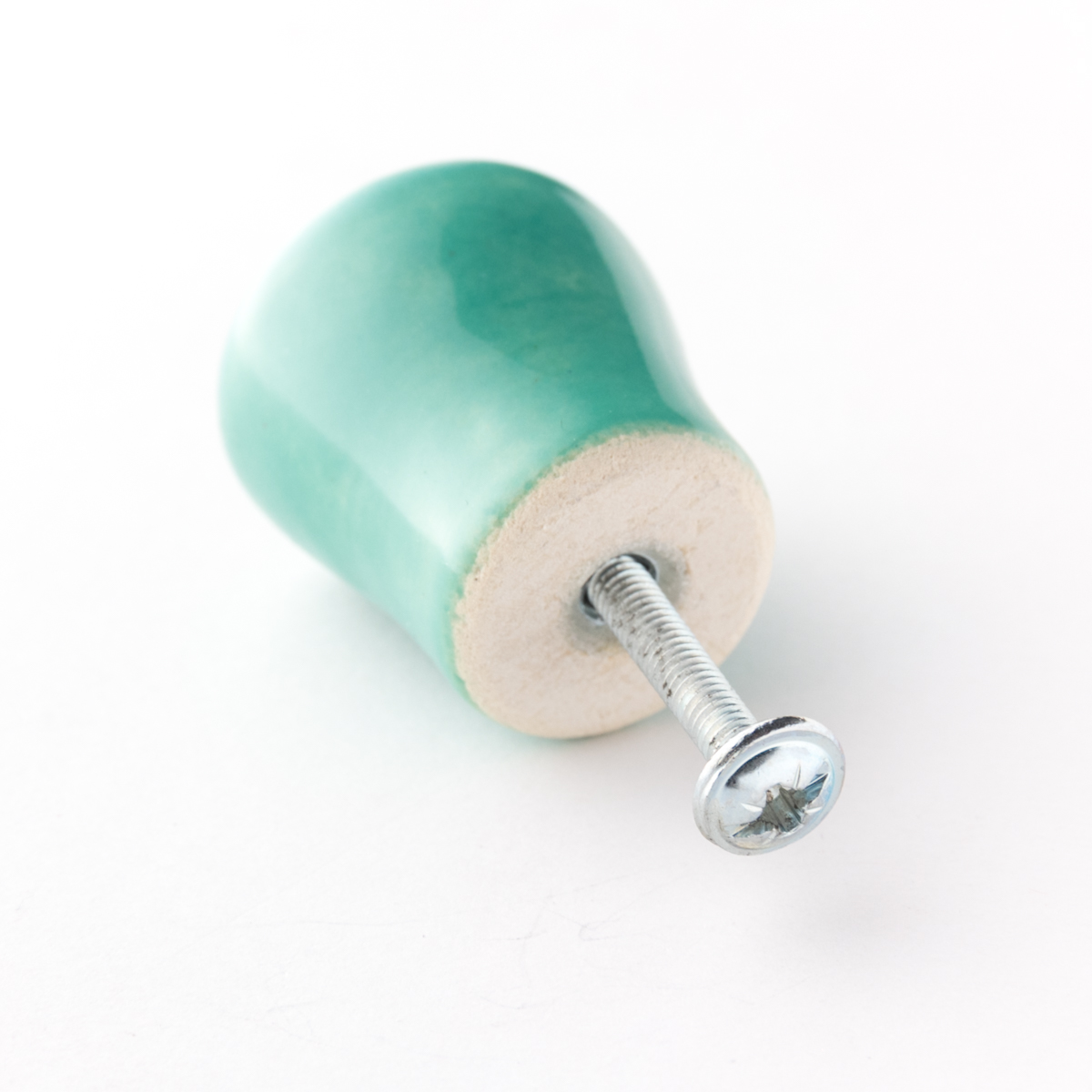 gałka do mebli miętowo-turkusowa